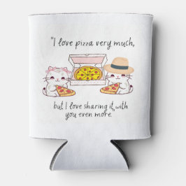 PORTA-LATA AMO PIZZA MUITO, GATOS