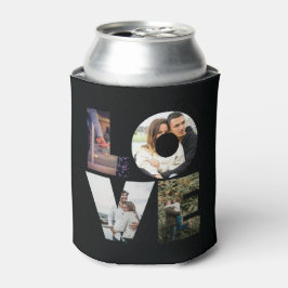 Porta-lata AMOR - 4 Casais/Colagem de Fotos da Família - Pret