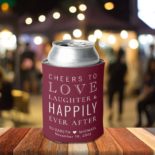 Porta-lata Amor De Casamento Rindo Feliz Para Sempre Depois D