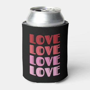 Porta-lata Amor Dia de os namorados De Texto Repetitivo Eu Te