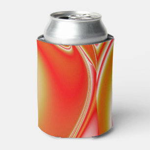 Porta-lata Amor e Abstrato 3D Rainbowart Dourado