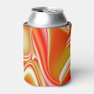 Porta-lata Amor e Abstrato 3D Rainbowart Dourado