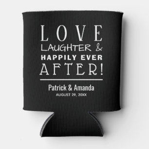 Porta-lata Amor e Riso PRETO