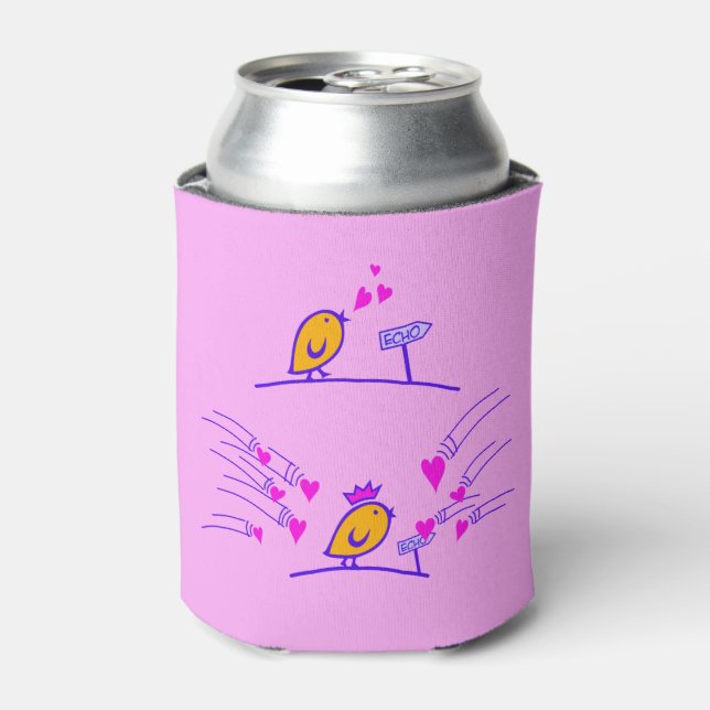Porta-lata AMOR ECHO - Pássaros Cômicos Tweetlercools 3 (Can Front)