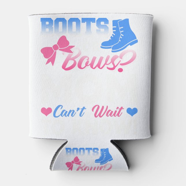 Porta-lata Amor Gênero Revele Camisas Botas ou Arcos Mamãe nã (Frente)