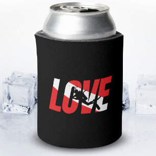 Porta-lata Amor, Mergulhador Scuba, Presente, Mergulhador