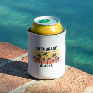 Porta-lata Anchorage Alaska Summer Retro VIntage Vacation