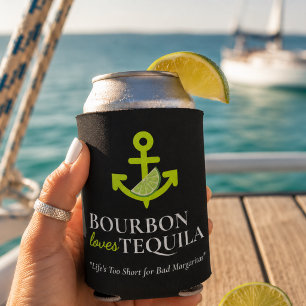 Porta-lata Âncora de Lima Margarita Sail Ama Bourbon e Tequil