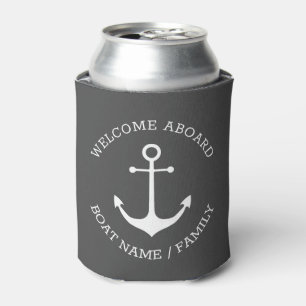 Porta-lata Ancoragem Náutica Nome do Barco Personalizado Bem