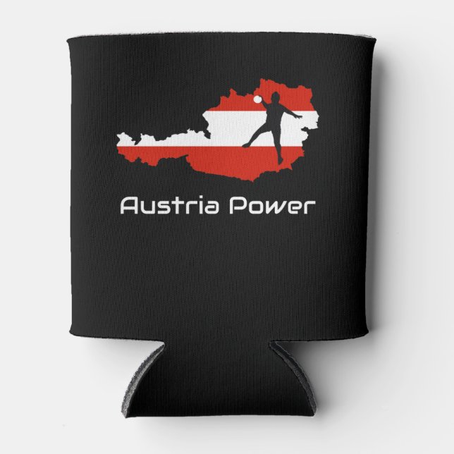 Porta-lata Andebol -Austria Power Camiseta Áustria (Frente)