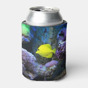 Porta-lata Angelfish Amarelo e Foto Coral