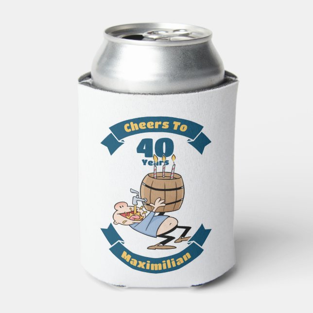 Porta-lata Anima-Se A Cartoon De Aniversário De Cerveja Engra (Can Front)