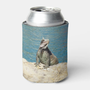 Porta-lata Animais selvagens tropicais da iguana