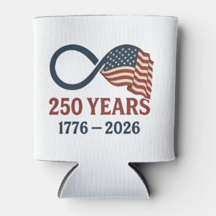 Porta-lata Aniversário de 250 Anos 1776-2026 Patriótico dos E