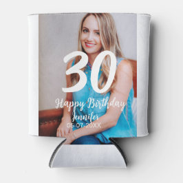 Porta-lata aniversário de 30 anos adiciona nome data ano ano 