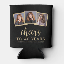 Porta-lata aniversário de 40 anos 3 Foto de torcida de script