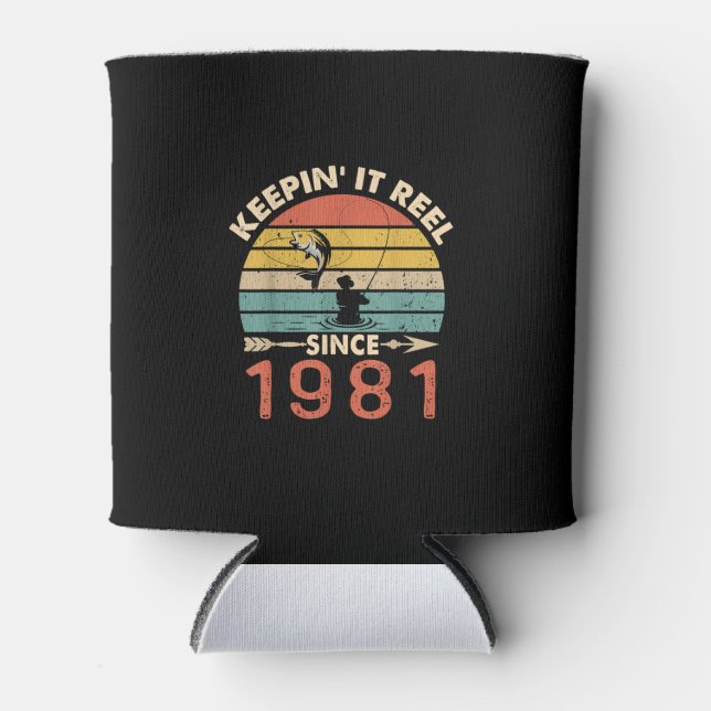 Porta-lata aniversário de 40 anos - Mantenha-A Enrolada Desde (Frente)