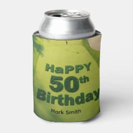 Porta-lata Aniversário de 50 anos de golfe no green de treino