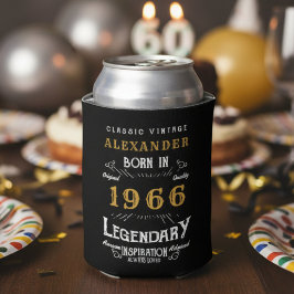 Porta-lata Aniversário de 60 anos Personalizado 1966 Vintage 