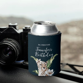 Porta-lata Aniversário de Animal Leopardo da Selva Selvagem