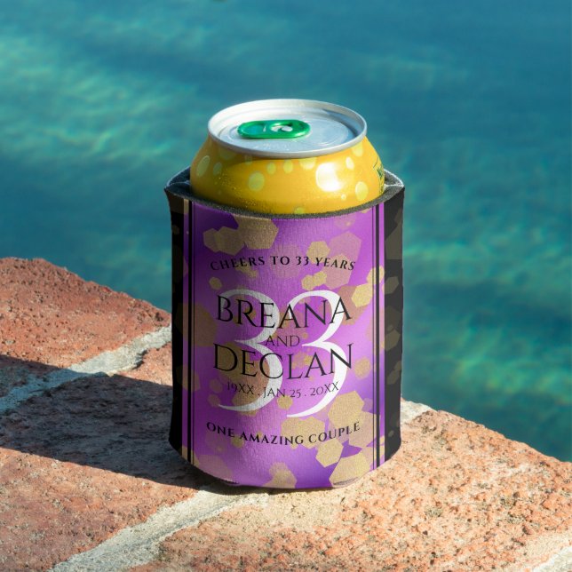 Porta-lata Aniversário de Casamento de Ametist Elegante 33 (Piscina in situ)