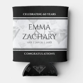 Porta-lata Aniversário de Casamento de Diamante 60º e 75º ani