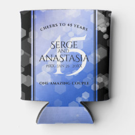 Porta-lata Aniversário de Casamento do Elegante 45º Sapphire