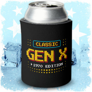 Porta-lata Aniversário do game retrô clássico Gen X 1970