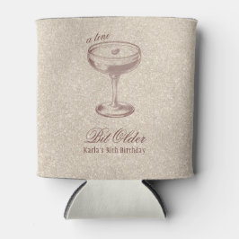 Porta-lata Aniversário Dourado Elegante Tini Bit Antigo