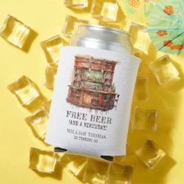 Porta-lata Aniversário Livre Personalizado De Cerveja Em Qual