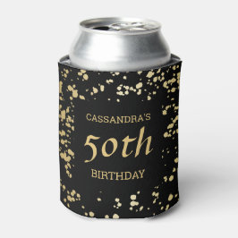 Porta-lata Aniversário Negro Dourado do Egito Clássico