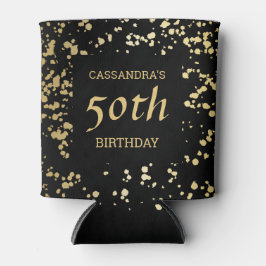 Porta-lata Aniversário Negro Dourado do Egito Clássico