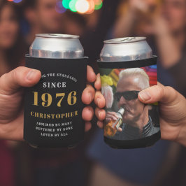 Porta-lata Aniversário Personalizado 1976 Pode Resfriar Nome 