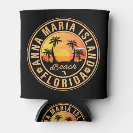 Porta-lata Anna Maria Island Florida Beach Retro Sunset 60