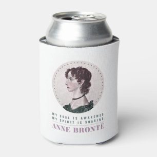 Porta-lata Anne Bronte, Retrato e Citação Minha Alma está