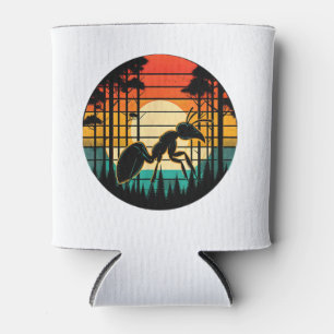 Porta-lata Ant Retro Sunset Vintage Colorful Ant Insetos Amor