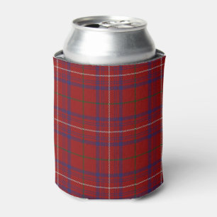 Porta-lata Antigo Scotsman Clan Rosa Modern Red Tartan