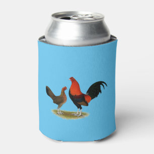 Porta-lata Antigos Bantams de Jogo Inglês:  BB Red Pair