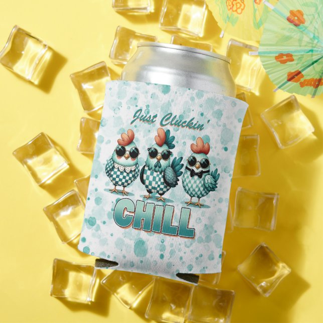 Porta-lata Apenas Agrupando Enchimento Engraçado Galinha (Verão in situ)