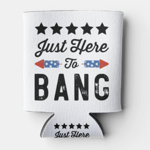 Porta-lata Apenas Aqui Para Bang Patriótico 4 De Julho Presen