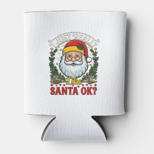 Porta-lata Apenas Gosto Muito Do Natal Ok Papai Noel Azevinho