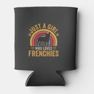 Porta-lata Apenas Uma Garota Que Ama Frenchies Retro Cachorro