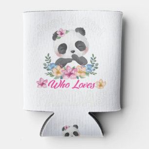 Porta-lata Apenas Uma Menina Que Ama Pandas Cute Panda T-Shir