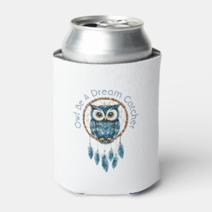 Porta-lata Apoiador de Sonhos Coruja Azul