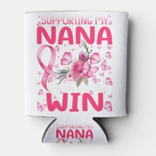 Porta-lata Apoiando Meu Cancer De Mama De Borboleta Nana