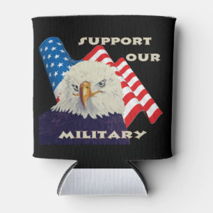 Porta-lata Apoiar os nossos soldados militares veteranos amer