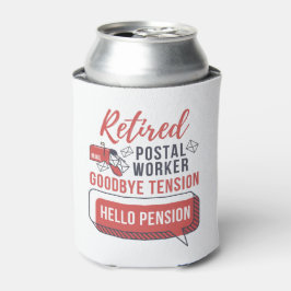 Porta-lata Aposentado Trabalhador Postal Funny Mailman