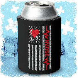 Porta-lata Apreciação da Enfermeira de Herói da Bandeira Amer