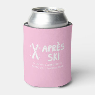Porta-lata Apres Ski Pink Can Cooler para Festa de Despedida 