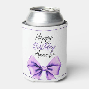 Porta-lata Aquarela Arco Roxo Doce 16 Aniversário